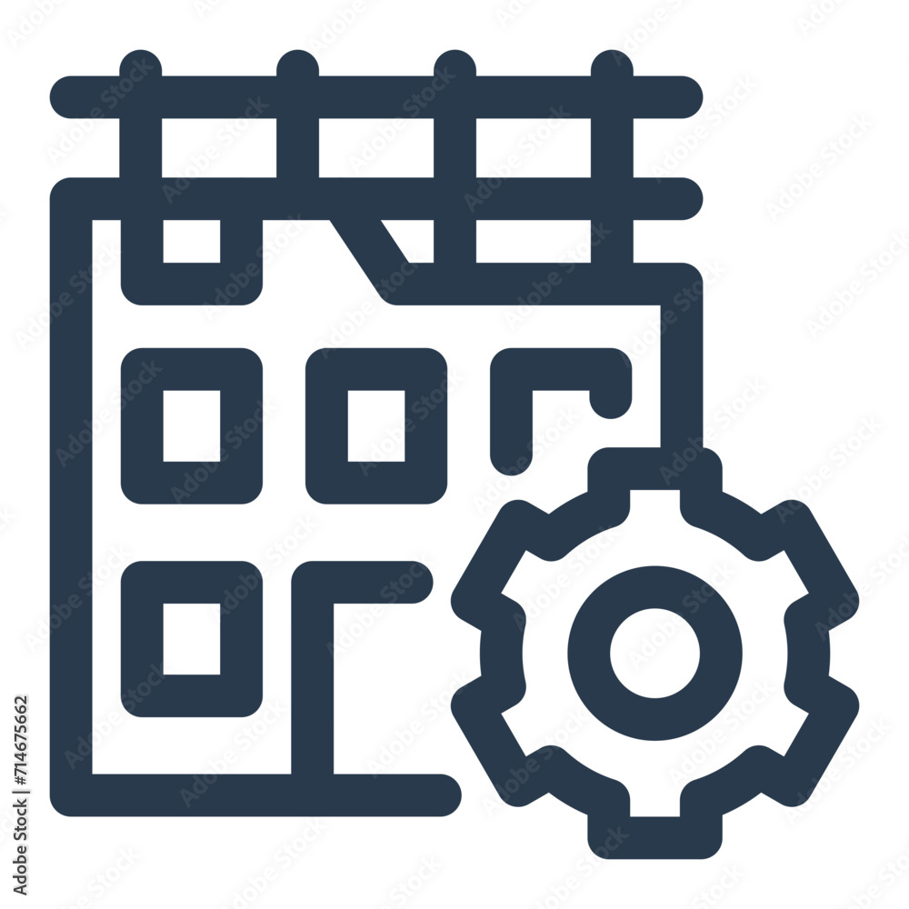 Dynamic Construction Vector Icon Illustration Dynamic Construction Vector Icon Illustration