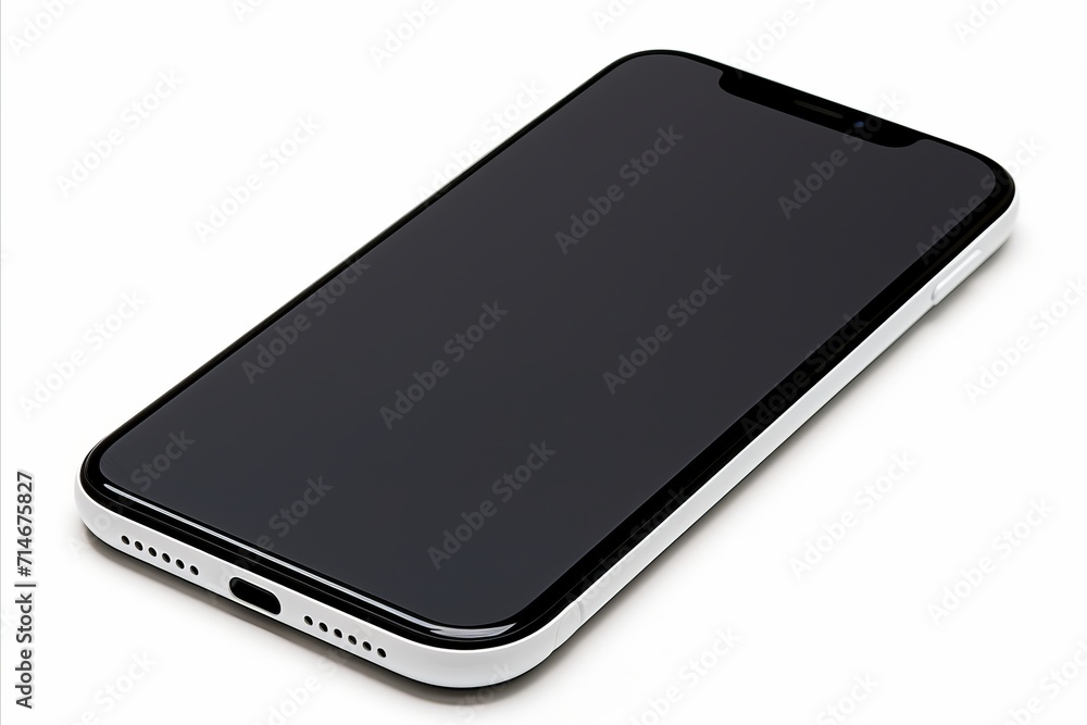 Smartphone white screen template, isolate on a white background Smartphone white screen template, isolate on a white background
