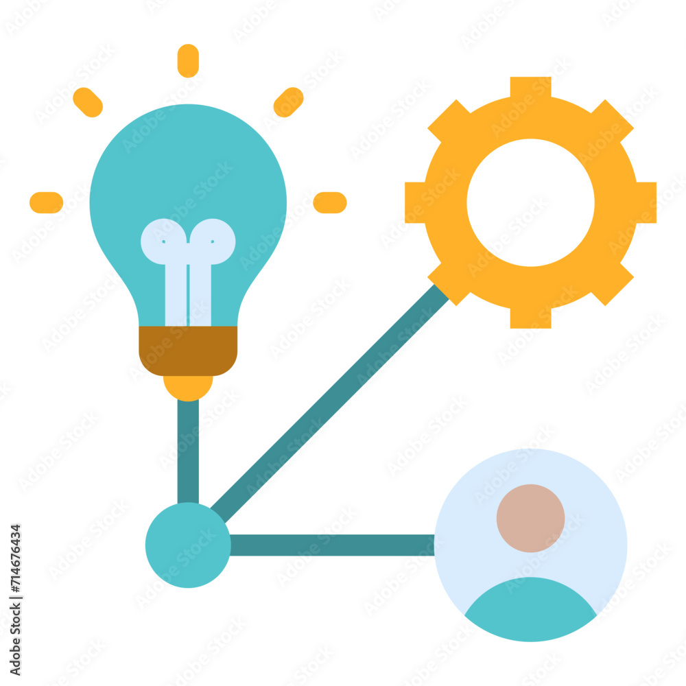 Resource Allocation Flat Icon Resource Allocation Flat Icon