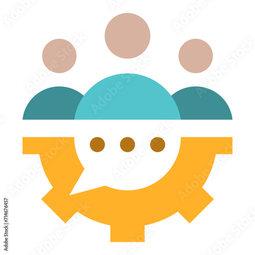 Collaboration Flat Icon