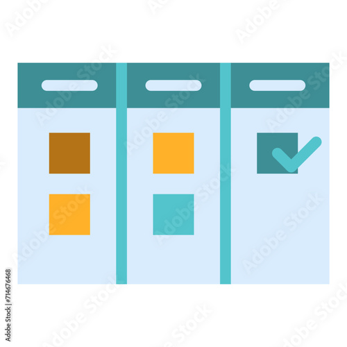 Agile Board Flat Icon