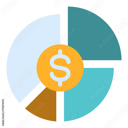 Budget Pie Flat Icon