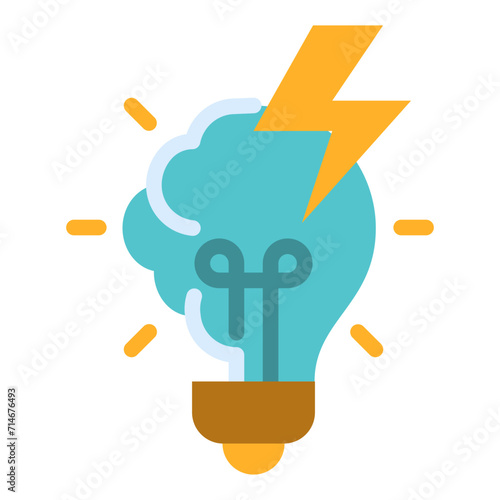 Brainstorm Flat Icon