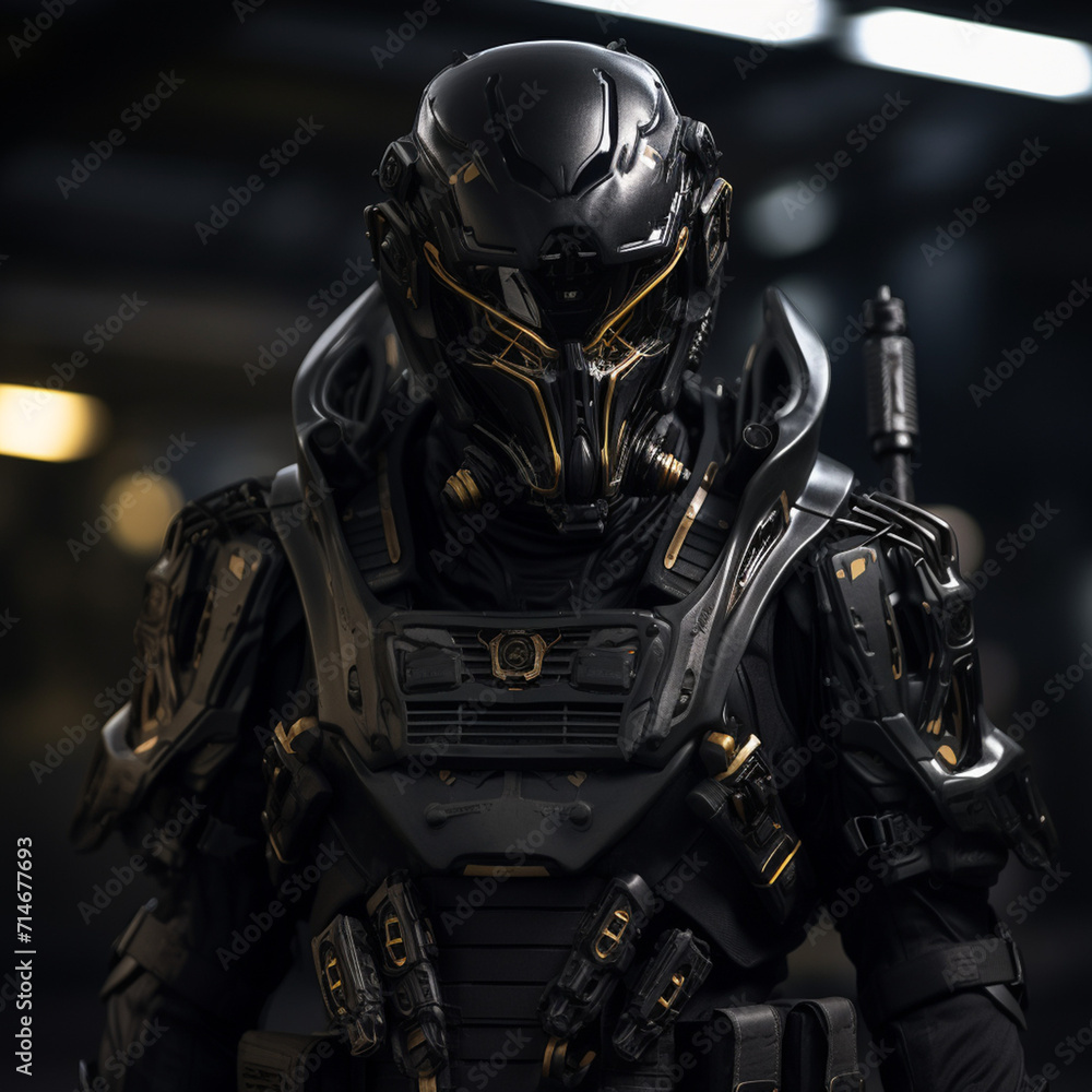 modern knight in costume created with Generative Ai modern knight in costume created with Generative Ai