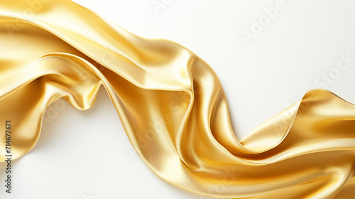 golden silk background. Generative Ai.