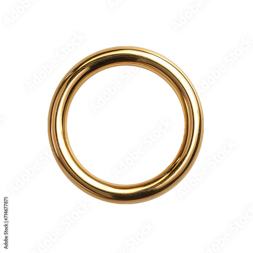 golden ring isolated, PNG. Generative Ai.