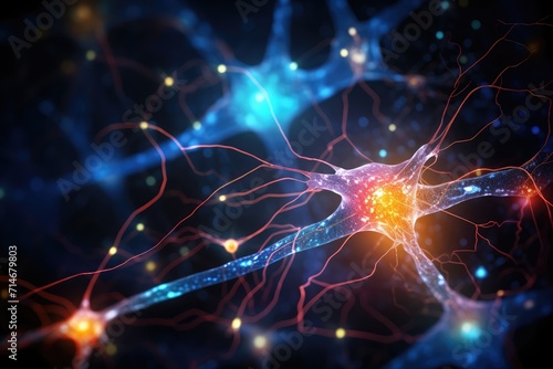 Wallpaper Mural Colorful brain neurons, realm of brain oncology, shadows emerge. Tumors like Schwannoma, Malignant Meningioma, Pineal Gland Tumor cast ominous hues. Metastatic invaders disrupt the harmony, recurrence Torontodigital.ca