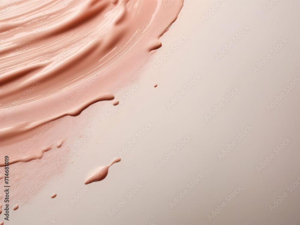 Cream foundation smear background, paint, cosmetics, Texture of cream foundation Cream foundation smear background, paint, cosmetics, Texture of cream foundation