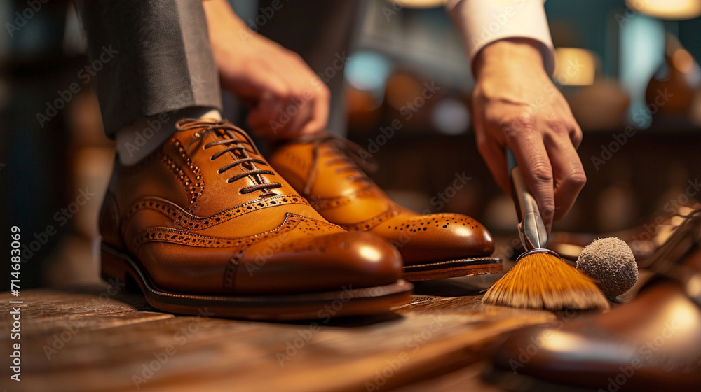 Best Job Candidate, Interview Preparation, Detail shots of someone polishing shoes Best Job Candidate, Interview Preparation, Detail shots of someone polishing shoes