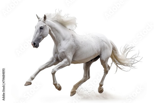 Andalusian horse on a white background.