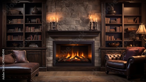 A fireplace or electric fireplace for warmth and ambiance.