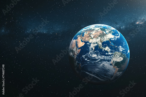 The planet earth view from space 
