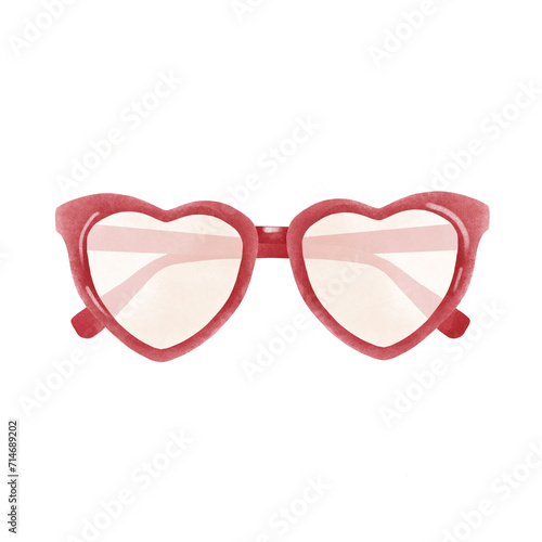 glasses with hearts