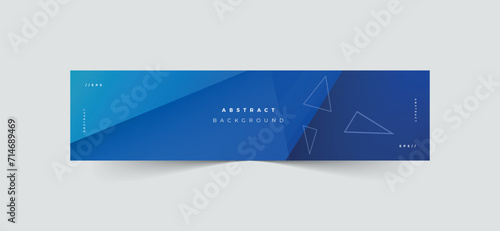 Creative blue linkedin banner template