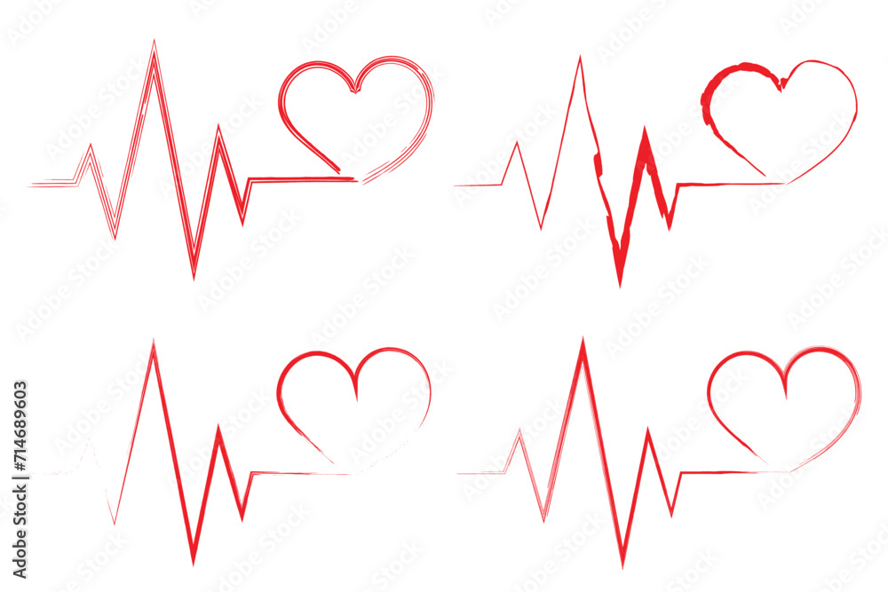 ECG heart beat line icon symbol, Heart beat pulse hospital logo sign. ECG heart beat line icon symbol, Heart beat pulse hospital logo sign.