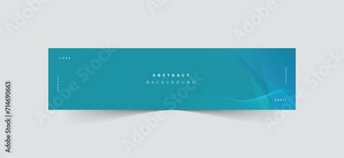 Wavey linkedin banner template, abstract background linkedin banner photo