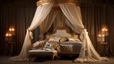A canopy bed for a touch of luxury and romance.