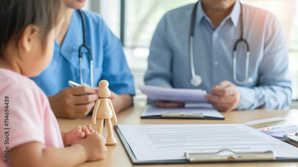 conceiving a child in a medical form for kids . Medic pediatric 