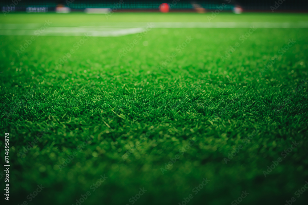 Fresh green grass for football sport, football field, soccer field, team sport texture