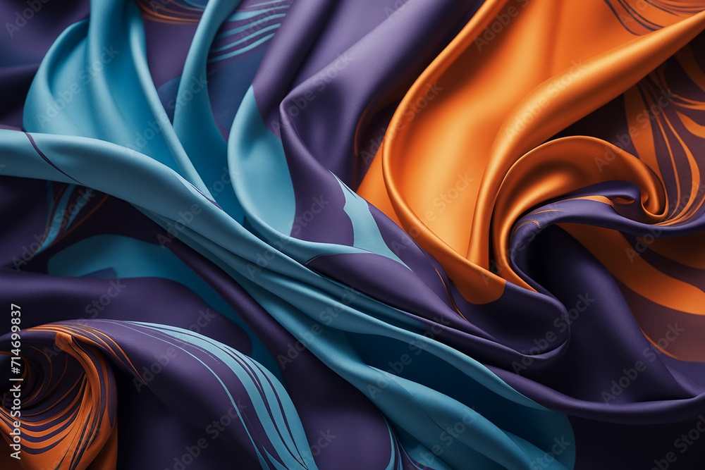Obraz premium Abstract silk fabric background.