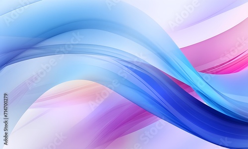 abstract background of colored blue, in the style of colorful moebius, light purple, soft lines and shapes. Generative AI.