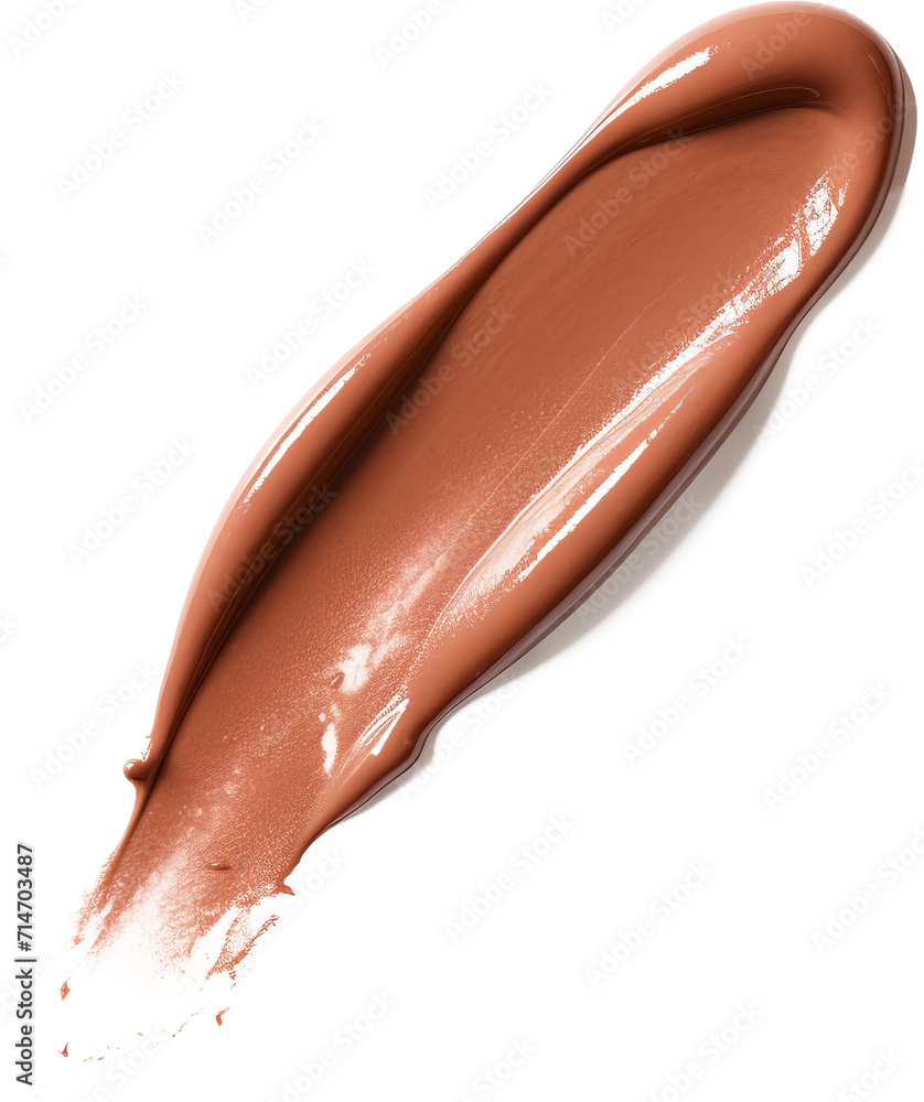 Bronze matt lip gloss swatch isolated on transparent background. PNG Bronze matt lip gloss swatch isolated on transparent background. PNG