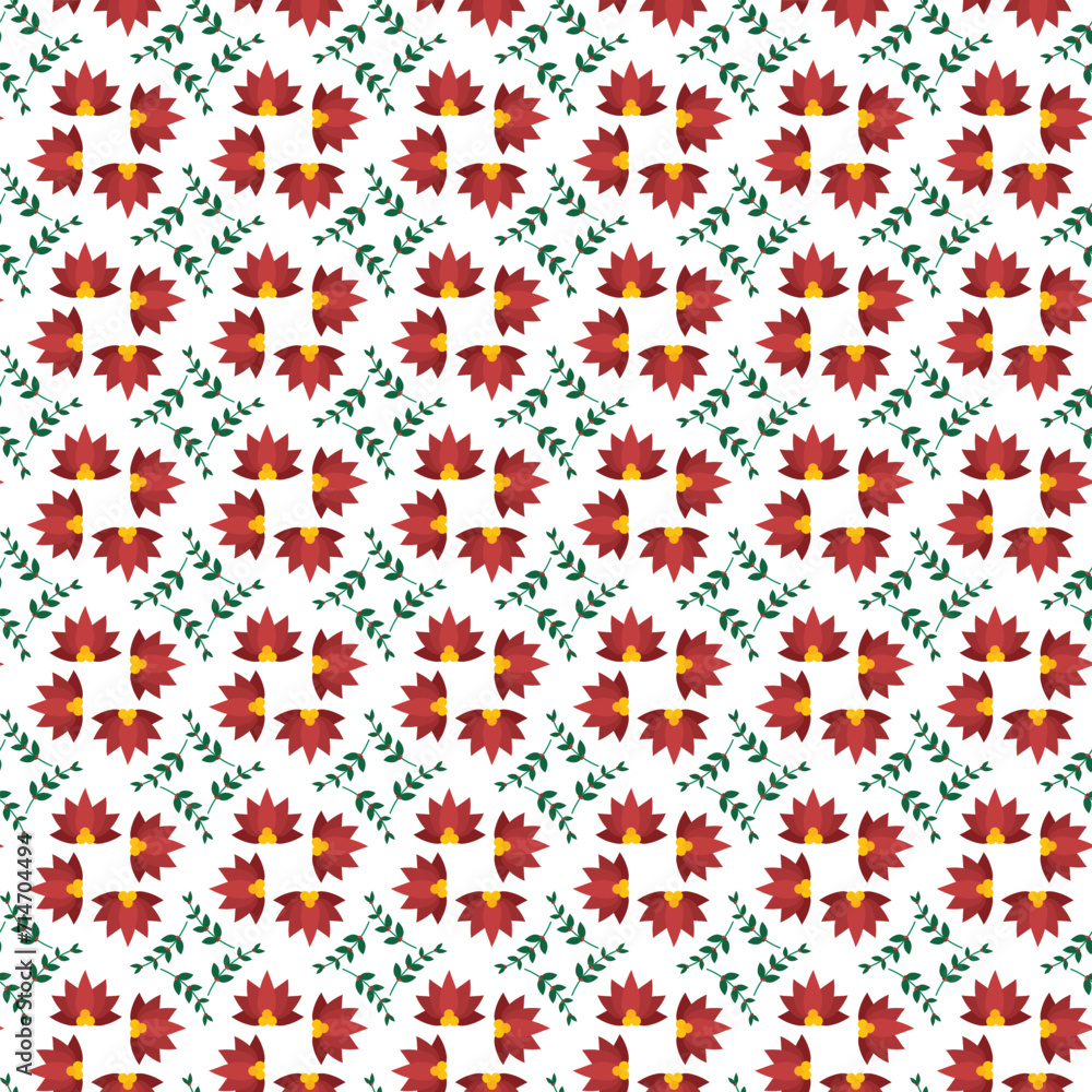 Free vector natural background with hand drawn flowers
