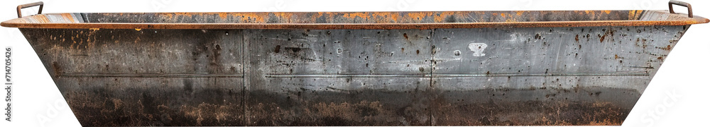 Feed trough isolated on transparent background. PNG