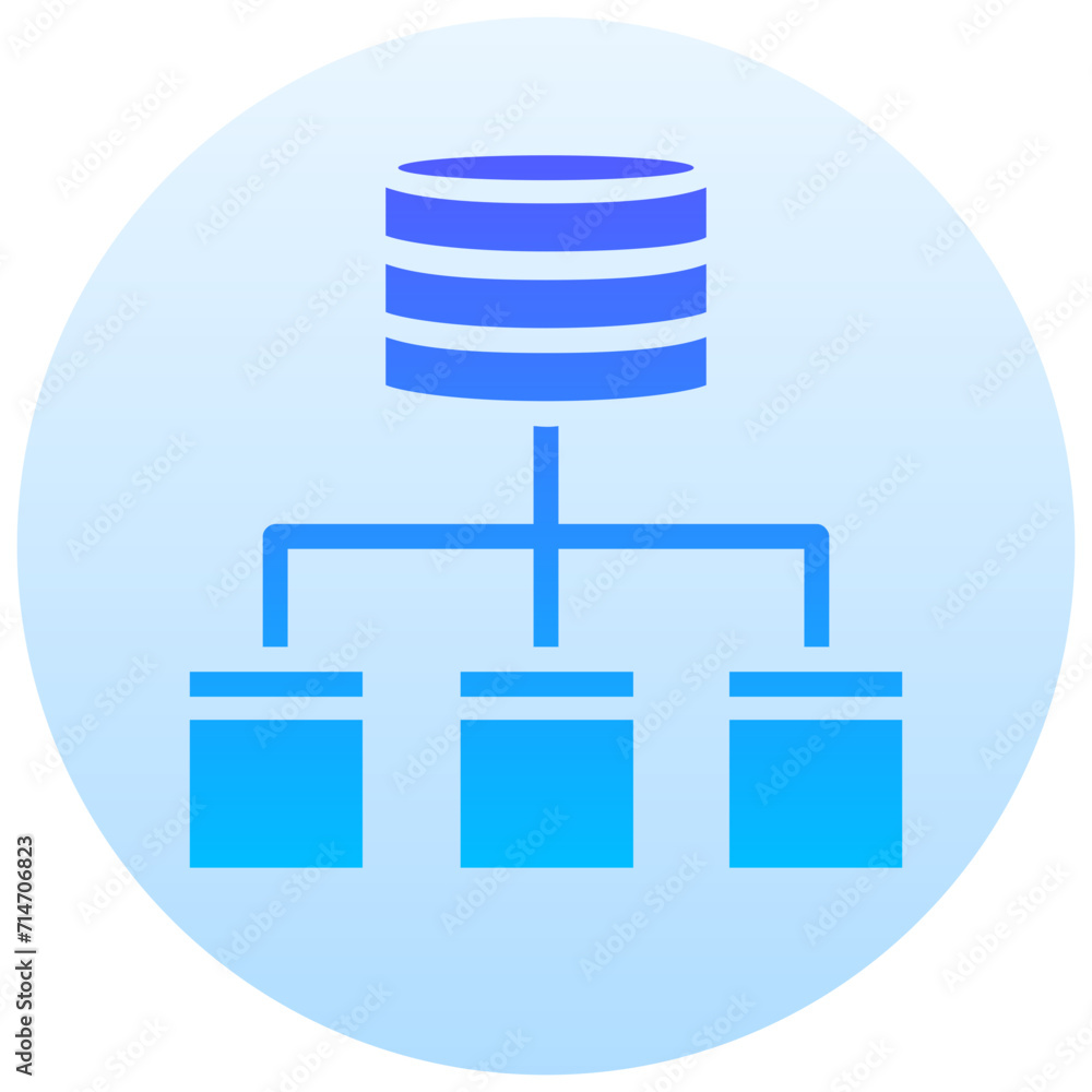 data modelling round gradient vector icon data modelling round gradient vector icon