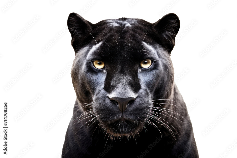 A black panther isolated on a transparent background. A black panther isolated on a transparent background.