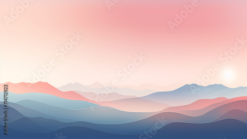 wallpaper gradient landscape © benjawan