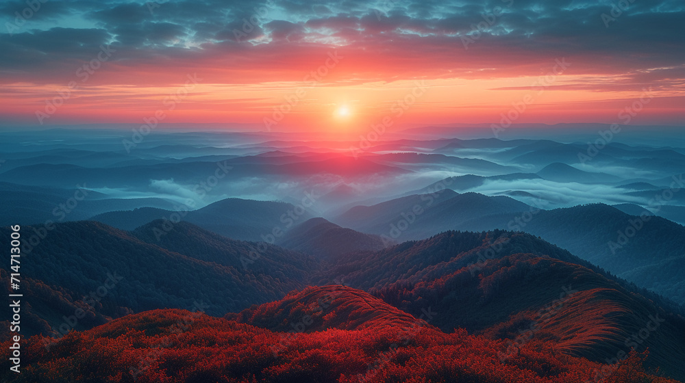 beautiful breathtaking landscape photography with serene nature view