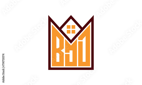 BDD initial letter real estate builders logo design vector. construction ,housing, home marker, property, building, apartment, flat, compartment, business, corporate, house rent, rental, commercial