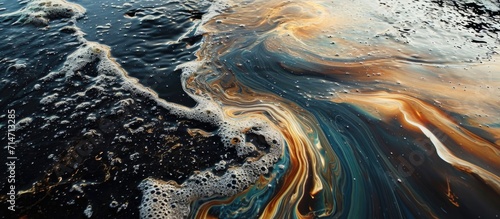 oil waste spilling in photos photo