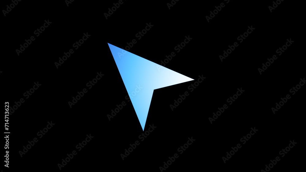 Mouse Click, Computer Mouse Animated symbol of arrow cursor. animation ...