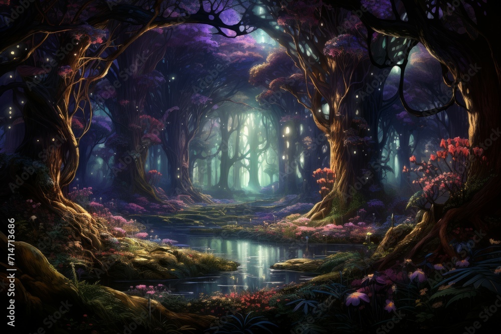 Whispering enchanted forests, where the trees share secrets and ancient wisdom - Generative AI Whispering enchanted forests, where the trees share secrets and ancient wisdom - Generative AI