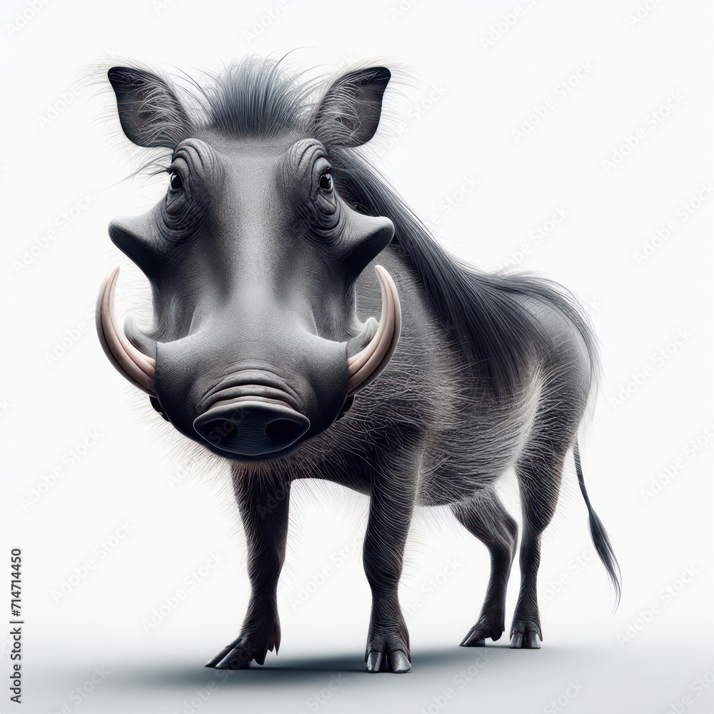 Common warthog, Specie Phacochoerus africanus family of Suidae, africa