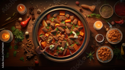 Rich and flavorful lamb tagine, a hearty main dish for Ramadan celebrations