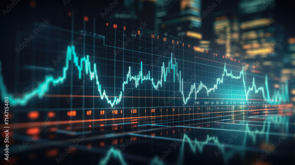 3D rendering of stock market financial graph on digital screen. Business and finance concept. 3D rendering of stock market financial graph on digital screen. Business and finance concept.
