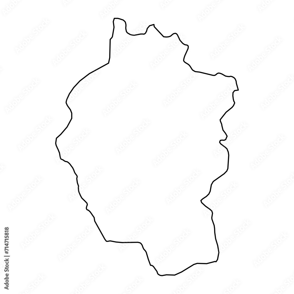 Kayah region map, administrative division of Myanmar. Vector illustration. Kayah region map, administrative division of Myanmar. Vector illustration.