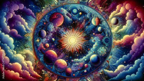Celestial Mandala: The Art of Cosmic Harmony