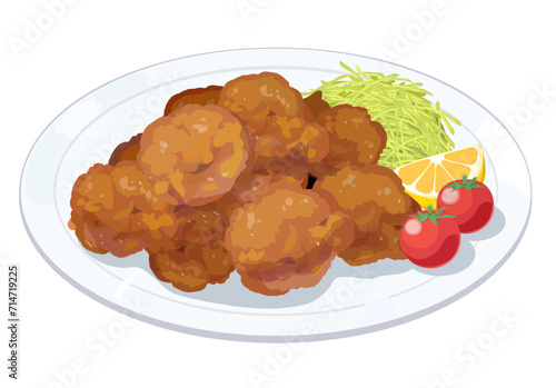 唐揚げのイラスト