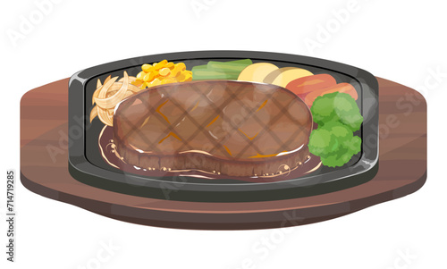 ステーキのイラスト