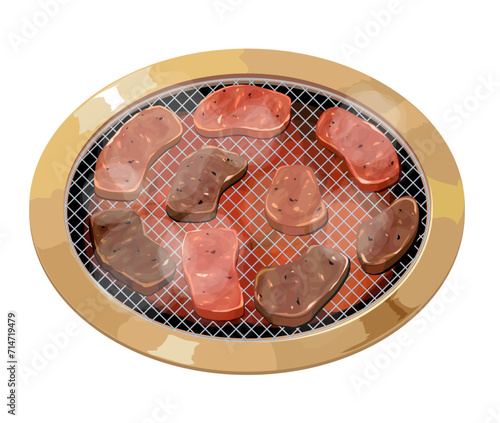 焼肉のイラスト