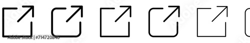 Set of external link icons. Design can use for web and mobile app. Vector illustration