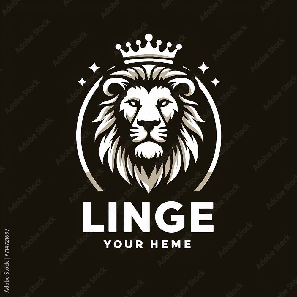 A lion logo design Ai generated art A lion logo design Ai generated art