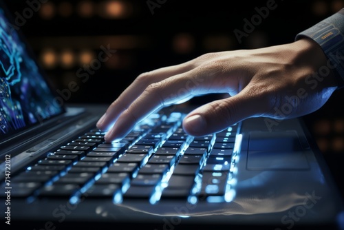 person typing on a keyboard © lc design