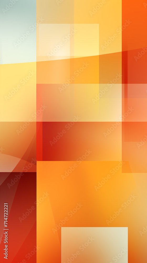 Abstract orange and yellow geometric background. Dynamic shapes composition. Cool background design for posters, Generate AI