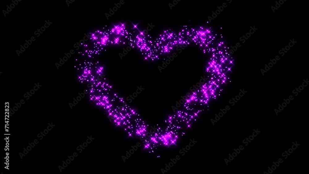 Looping heart effect Purple Looping heart effect Purple