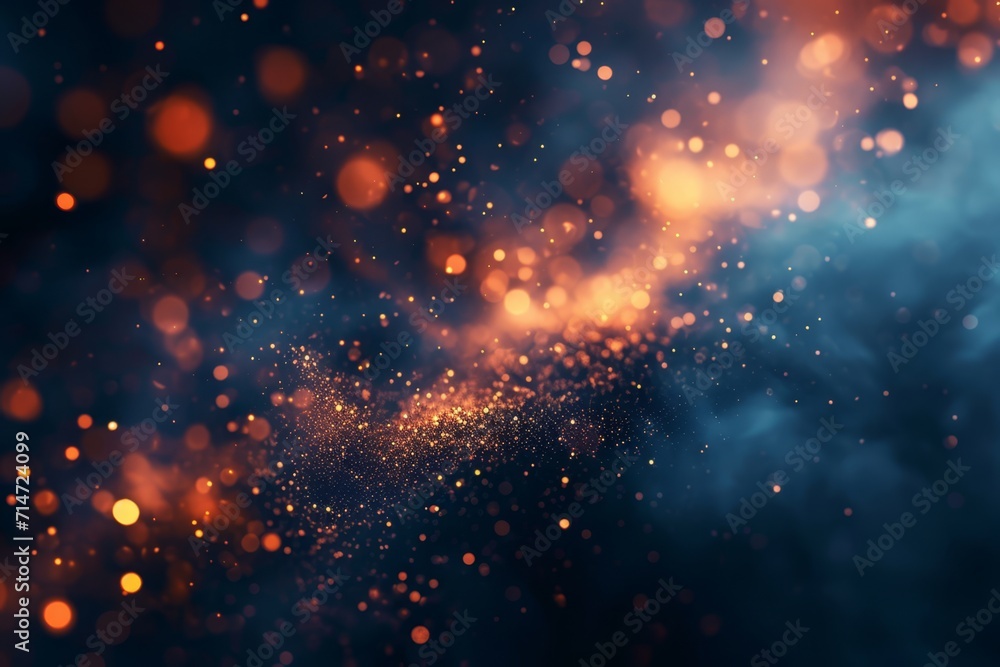 Background image with blurred flames fluttering